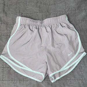 Nike Women's Athletic Shorts in Gray and Mint